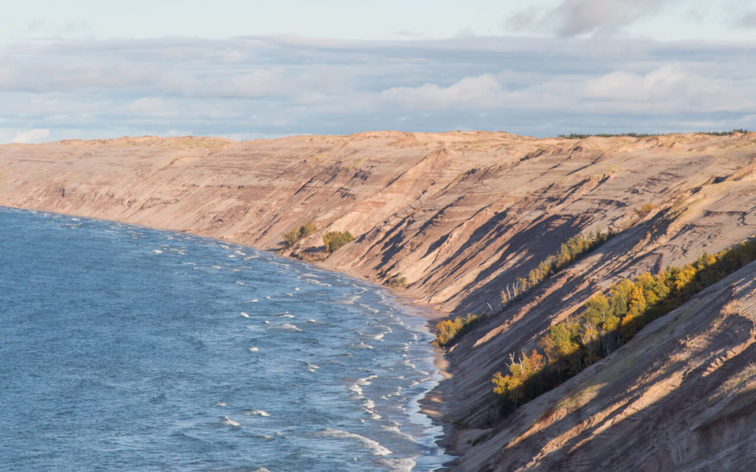 Log Slide Overlook in Grand Marais, Michigan